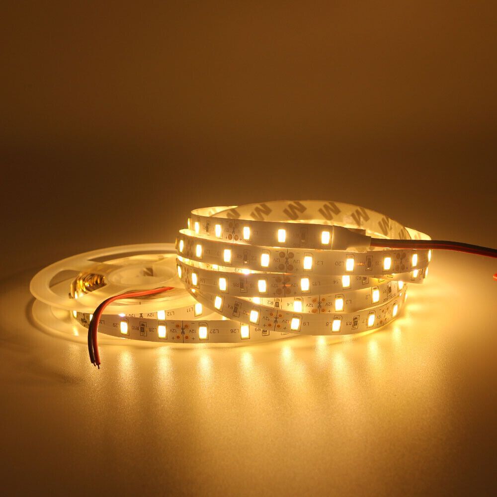 12V LED Strip Lights 5030 SMD Warm/Cool White 60led/m Flexible Tape Waterproof_voghion.com