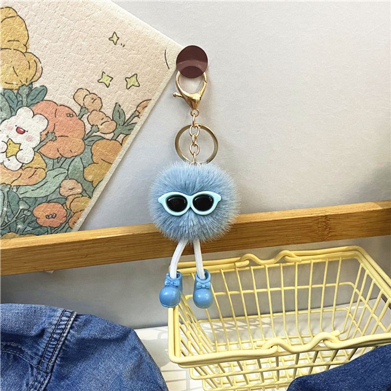 Bag Charm Creative Shoe Keychain Cute Three Dimensional Cartoon Small Coal Ball Doll Bag Pendant Car Key Chain Ornaments Gift_voghion.com