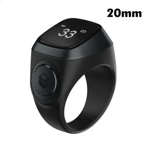 1 pz Tasbih Tally Counter Ring per musulmani Zikr Digital Tasbeeh 5 Promemoria tempo di preghiera Bluetooth Smart Wear 240730_voghion.com