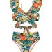 Women's Clothing Two Piece Swimsuit Women Sexy Ruffled Backless Bikini_voghion.com