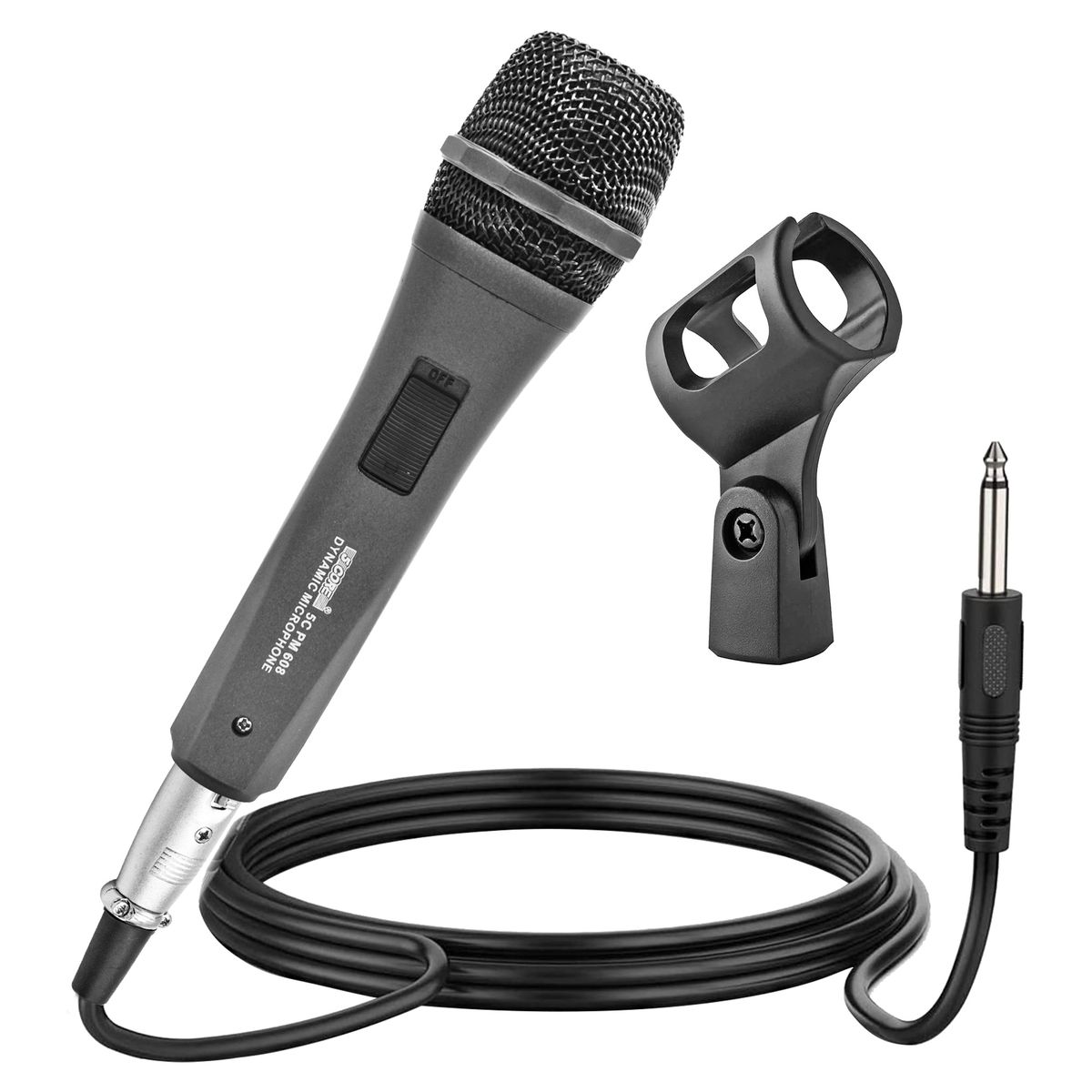5 CORE Microphone Dynamic Vocal Handheld Mic Cardioid Unidirectional Microfono w On Off Switch + XLR Audio Cable for Singing Karaoke Public Speaking &_voghion.com