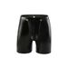 Men's Leather Extended Boxer Briefs Low Waist Front And Back Opening Button Pouch Separate Sexy Leather_voghion.com