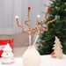 Décorations de Noël festives : cloches colorées et tiges florales à faire soi-même pour décorer le sapin de Noël (rouge/vert/blanc)_voghion.com