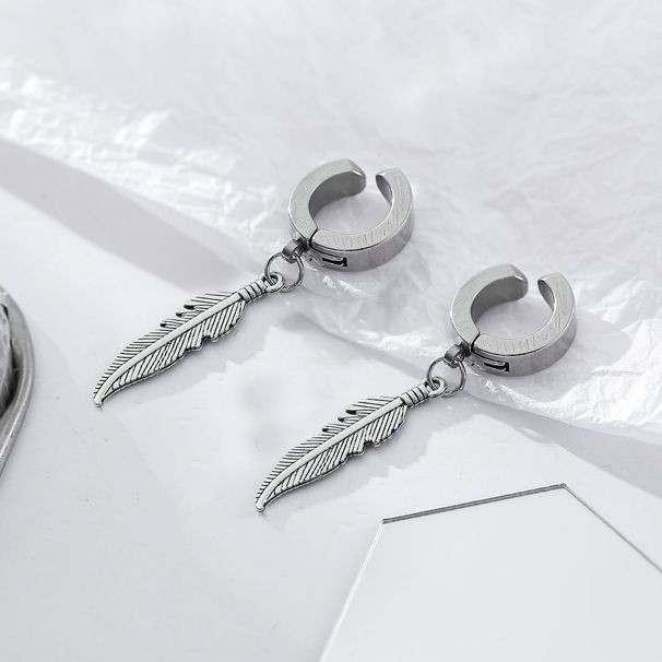 Clip Earrings Men's Personalized Ear Clips Without Piercings, High End Niche Trendy Men, No Need To Pierce The Ears_voghion.com