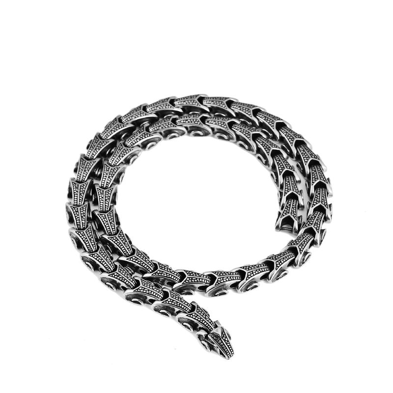 Collana da uomo personalizzata alla moda in acciaio inossidabile 316L con ciondolo a forma di chiglia_voghion.com