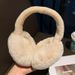 Paraorecchie in peluche bianco da donna, invernali, carini, caldi, antigelo, caldi, copriorecchie, protezione per le orecchie, paraorecchie versatili_voghion.com