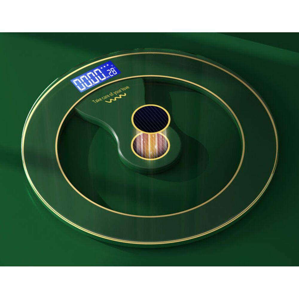 Light Energy Rechargeable-Free Weight Electronic Smart Measurement Body Fat Scale Accurate Home Use_voghion.com