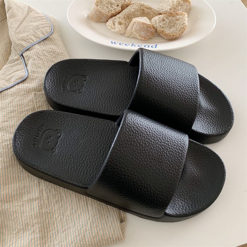 Thin Stripe Retro Casual Non Slip Sandals Flat Shoes_voghion.com