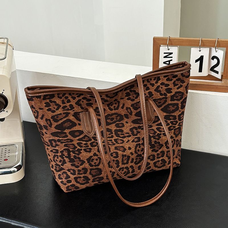 Borse da donna, grandi, borsa tote da donna, grande capacità, borsa a tracolla, stampa leopardata, borsa da ascella di alta qualità_voghion.com