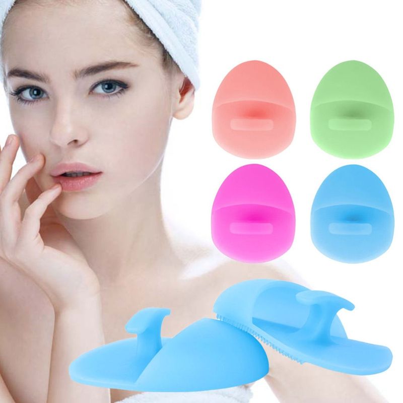 2 stücke Gesicht Reiniger Gesicht Peeling Pinsel Silikon Gesicht Wäscher Haut Wäscher_voghion.com
