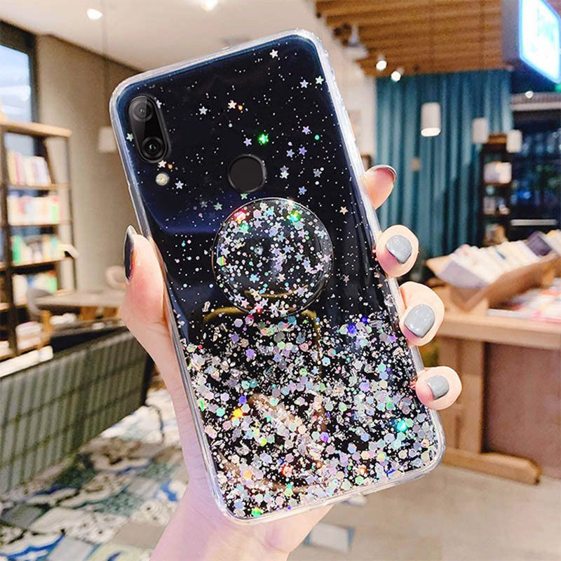 Para Huawei P Smart 2019 2021 Funda de silicona suave con purpurina brillante para Huawei P30 P40 Lite P20 Pro P Smart 2020 Z_voghion.com