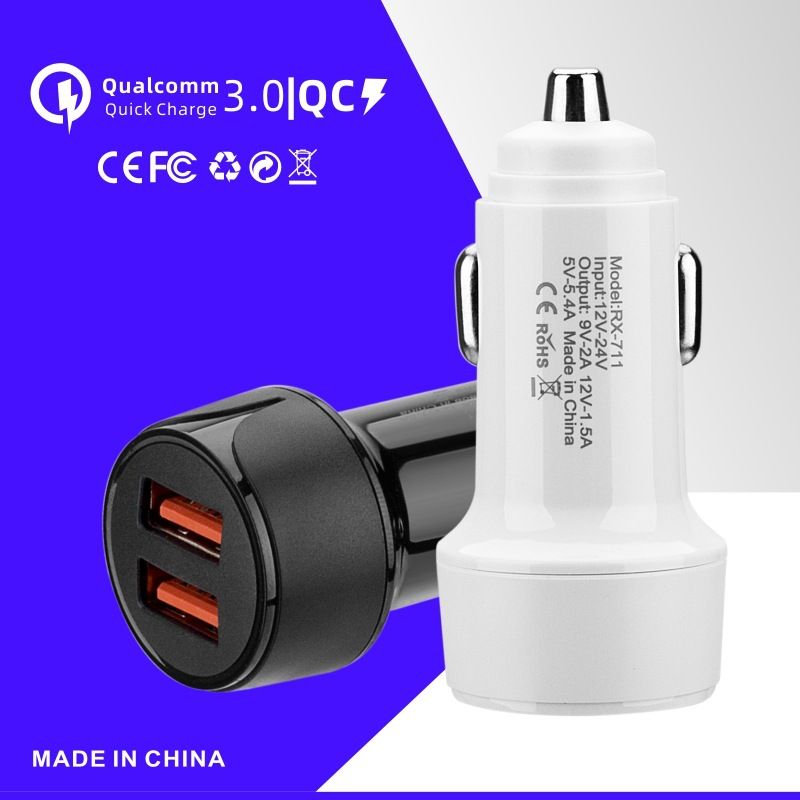 Araba QC3.0+PD20W araç şarj cihazı Android telefon şarjı için uygundur çakmak_voghion.com