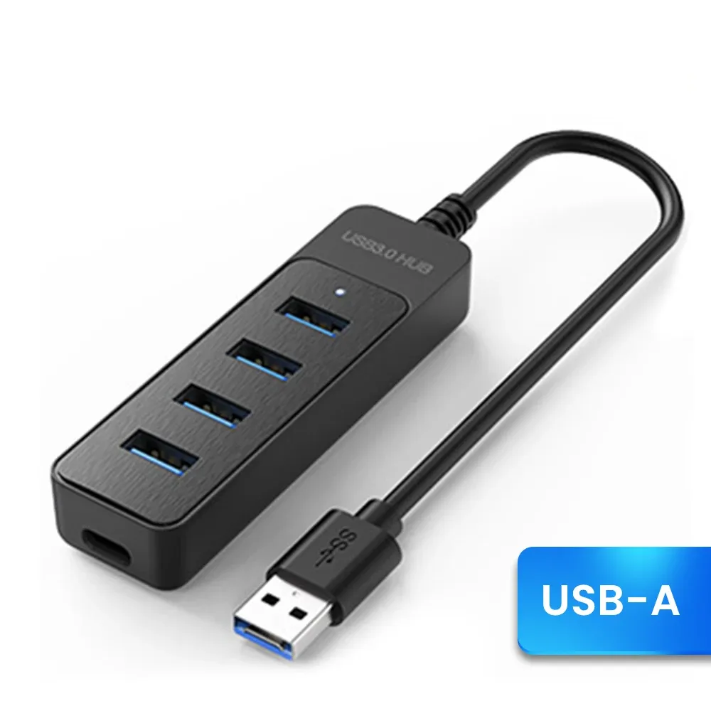 3.0 Power Adapter 4 Port Splitter USB 2.0 Type C Hub Multi Extender Accessories_voghion.com