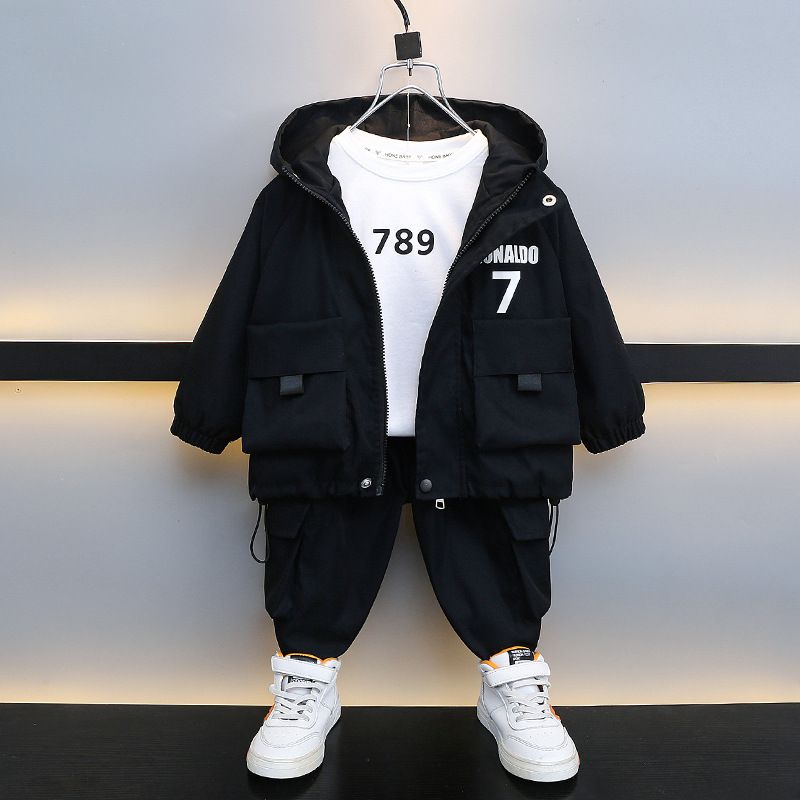 Set 2024 New Collection for Small Medium sized Children, Boys' Spring and Autumn Sports Two piece Set, Children's_voghion.com