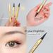 Cool Black Liquid Waterproof, Oil proof, Non smudging, Super Fine Makeup Small Gold Bar eyeliner Pen_voghion.com