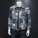 Abiti da uomo vintage per realizzare vecchi patchwork mendicanti giacca di jeans da uomo_voghion.com