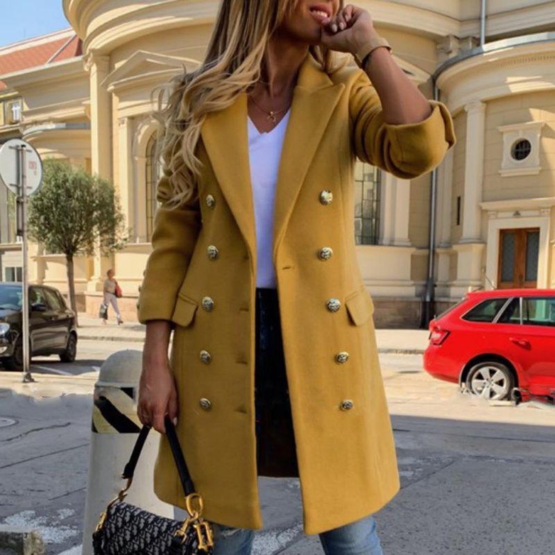 Ropa de mujer nueva chaqueta cortavientos de solapa cruzada delgada para mujer_voghion.com