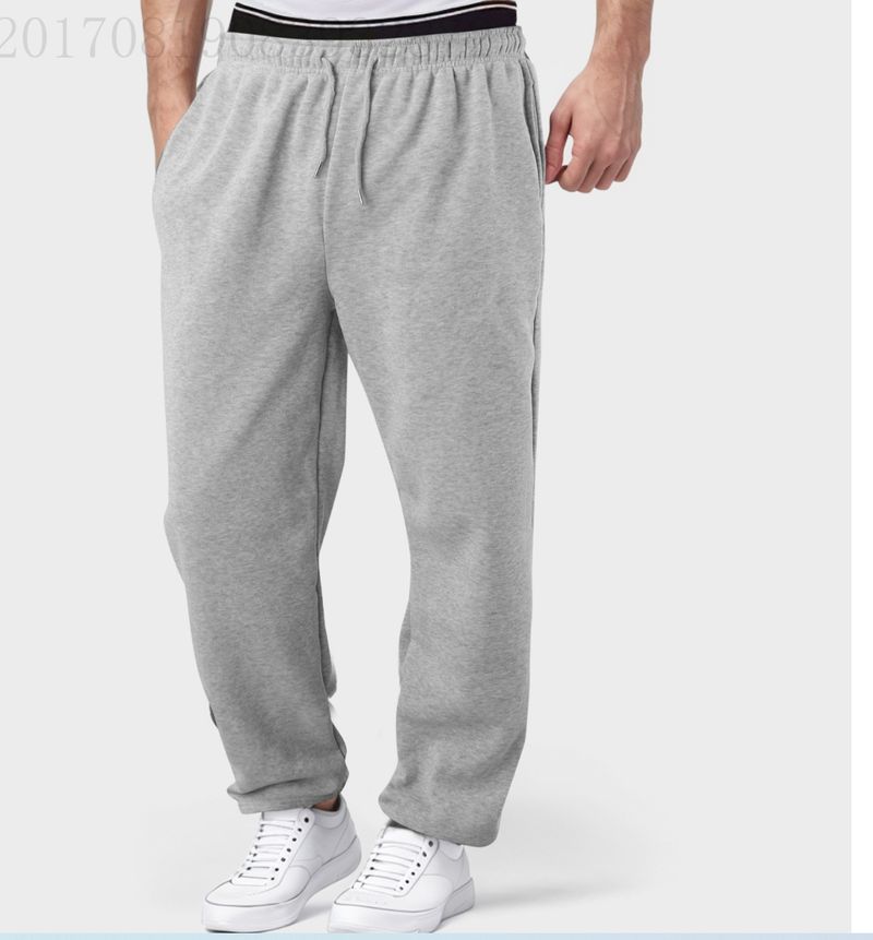 Men's Clothing Drawstring Autumn And Winter Straight Loose Casual Versatile Sweatpants_voghion.com