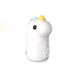 Luce notturna a forma di unicorno con sveglia, dimmerabile in continuo, illuminazione a 3 colori, lampada notturna a LED in silicone per bambini, creativa_voghion.com