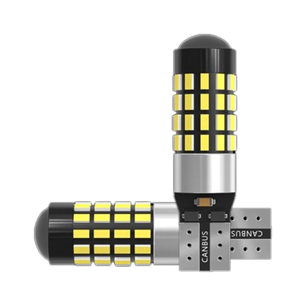 10 pezzi 45smd W5W LED Canbus No Error Luce interna auto T10 3014 45SMD Chip Lampadina per strumenti bianca pura 12V_voghion.com