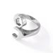 Anello da uomo in acciaio al titanio con chiave inglese - Finitura opaca geometrica, unisex, stile punk gotico, industriale - Misure regolabili 18-22_voghion.com