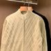 Men's Clothing Winter New Cardigan Sweater Men's Handsome Stand Collar Knitted Sweater Loose Casual Tops Jacket_voghion.com
