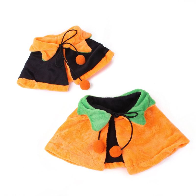 Pet Halloween double-sided poncho dog dress up with double bib cat funny scarf_voghion.com