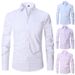 CT Hot Selling Spring New Solid Color Plus Size Business Casual Plaid Cotton Long Sleeve Shirt For Men_voghion.com