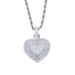 Collana con ciondolo a forma di cuore da donna con dettagli in diamanti, stile hip-hop alla moda, opzioni in argento e oro, lunghezza regolabile, collana con diamanti._voghion.com