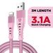 Câble de charge USB rapide robuste 3M 3,1 A pour iPhone 14 13 12 11 X XR XS 8_voghion.com