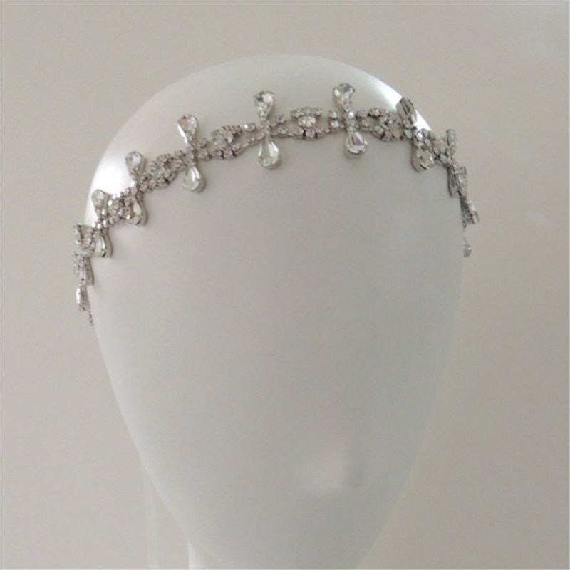 Ethnic Feng Shui Diamond Forehead Bohemian Bride Water Drop Accessories Hair Chain_voghion.com