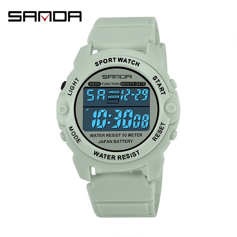 Men And Women's Jewelry Sport Digital Watch With LED Display Waterproof Shockproof Light Luxury For Daily Wear High School Students_voghion.com