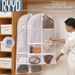Copriabiti da appendere RYYD - Borsa porta abiti trasparente impermeabile con tasche multiple per riporre gli abiti in casa e nell'armadio_voghion.com