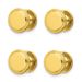 Kelly Waters Gold-plated Polished Beaded Four Piece Tuxedo Studs Set_voghion.com