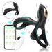 Frank Lock Sperm Ring Wireless APP Remote Control Three Ring Double Vibration Ring Male Clitoral G Spot Resonance Masturbator_voghion.com