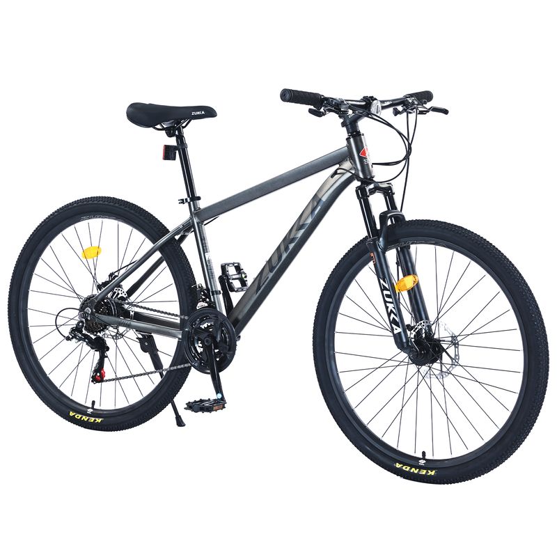 27.5 Inch Wheels 21 Speed Mountain Bike, For Men Women Boys And Girls, Front Suspension,Aluminum Alloy Frame_voghion.com