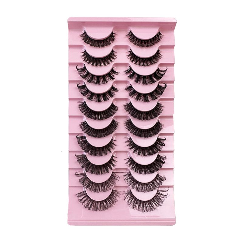 Curl multi-layer eyelashes 10 pairs_voghion.com