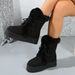 Schneestiefel für Damen, Herbst/Winter 2025, mit verdickter Sohle und extra dickem Futter, Baumwollschuhe mit Fellisolierung._voghion.com