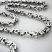 Cool Stainless Steel Men's 5mm Width Byzantine Necklace Chain_voghion.com