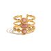 High end Pink Geometric with Adjustable Opening for Food Finger Ring Light Luxury and Unique Female Handicraft Cold_voghion.com