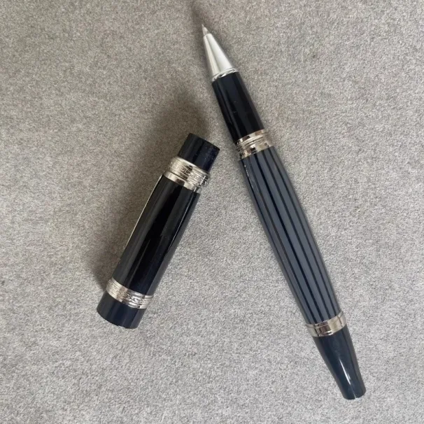 Penna a sfera a rullo / penna a sfera / penna stilografica / penna a sfera in resina nera e cristallo di lusso Monte all'ingrosso, regalo di cancelleria per ufficio Bn025_voghion.com