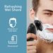 Kemei KM-1716 Rotary Shaver For Men Wet And Dry Electric Razor Rechargeable Facial Shaving Hine Ipx6 Washable Beard_voghion.com