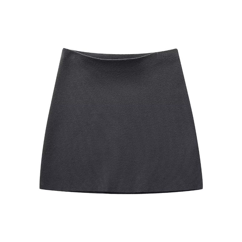Mini-jupe en tricot à manches amples pour femme ZR Wind55361605536161_voghion.com