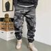 Herrenbekleidung Lässige, gerade, leicht konische, lockere Camouflage-Overalls im Retro-Stil mit hoher Straßenharemshose_voghion.com