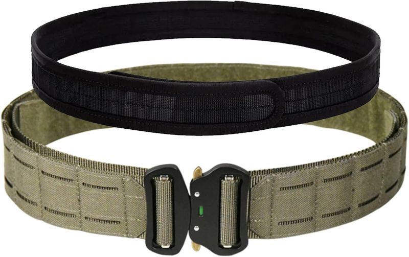 TWINFALCONS Tactical Belt Battle Belts MOLLE Military Style Belt 2 Inch Outer & 1.5 Inch Inner Tactical Heavy Duty Belt_voghion.com