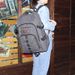 LazyZoom Herren Canvas Outdoor Casual Wanderrucksack Koreanischer Stil Reise Laptoptasche Lijiebao_voghion.com
