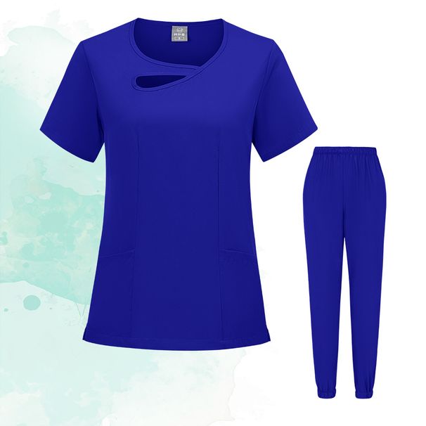 Women’s Clothing Women's Short Sleeved Suits For Washing Hands, Doctors, Nurses, Surgeons, Beauty Salons, Scrubs, Spas, Hand Washing Uniforms_voghion.com