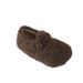 Kids' Fleece-Lined Indoor Slippers – Cozy Winter House Shoes With Hook & Loop Closure (Unisex, Sizes 23-32, Beige/Brown/Black)_voghion.com