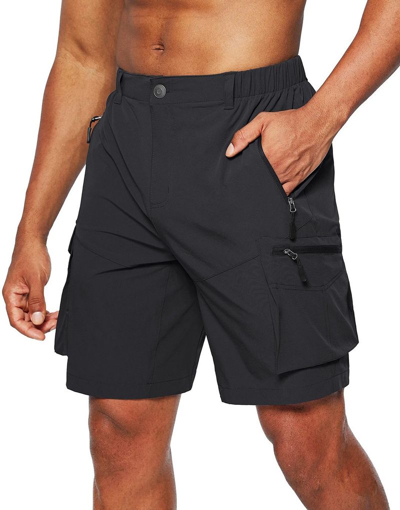 Herrenbekleidung Herren-Arbeitsshorts in Übergröße, neue Shorts mit Reißverschluss, mehrere Taschen, mobile Herren-Shorts_voghion.com