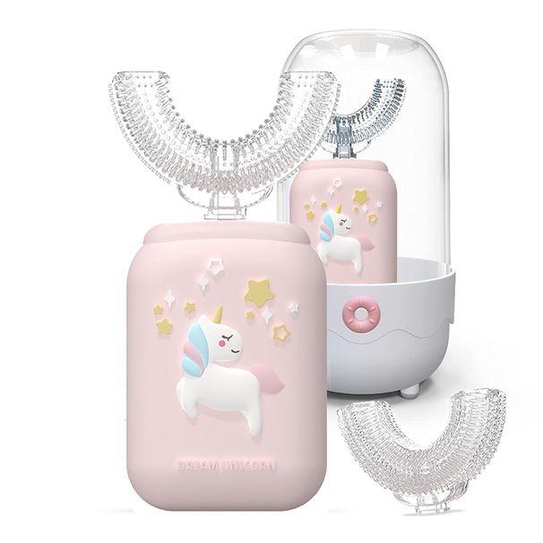 Wholesale OEM Children Waterproof U Shape Ultrasonic Electric Toothbrush For Kids_voghion.com